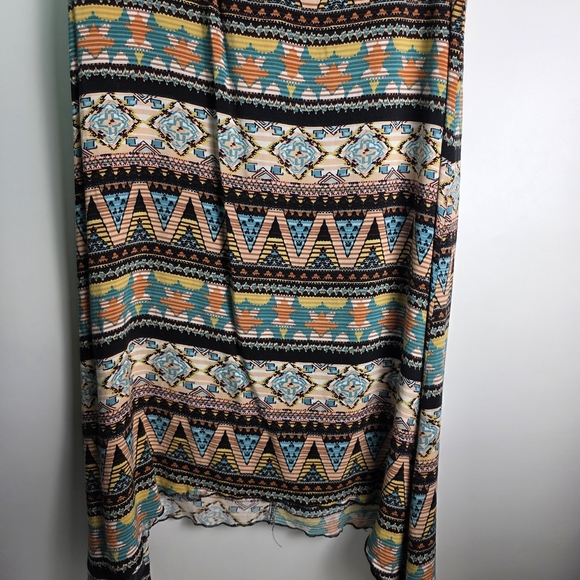 Mlle Gabrielle Black and Brown Aztec Sundress - Picture 6 of 13